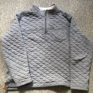 Eddie Bauer quilted quarter zip sweater